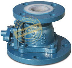 襯氟放料球閥實(shí)物圖